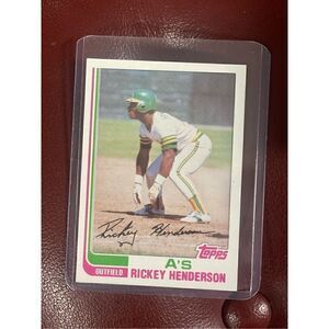 Perfect Rickey Henderson 1982 topps #610 mint condition/grade
